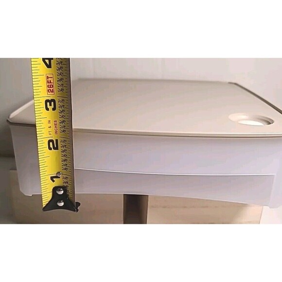 Tupperware Square Shelf Smart Modular Container #1 Tan Seal 5 1/2 Cups - Picture 6 of 7